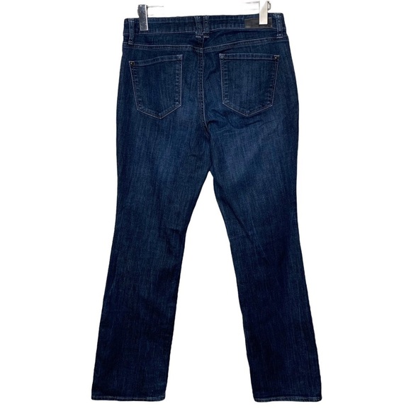 dkny Jeans Mercer Minimalist Dark Wash Stretchy Denim Slim Boot Jeans 8 - Picture 2 of 12